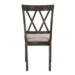 Silla auxiliar tapizada Claudia II de 40" de alto (juego de 2)