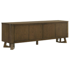 Trotter 71-inch 4-Door Wood TV Stand Media Console Brown