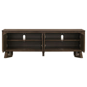 Trotter 71-inch 4-Door Wood TV Stand Media Console Brown