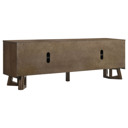 Trotter 71-inch 4-Door Wood TV Stand Media Console Brown