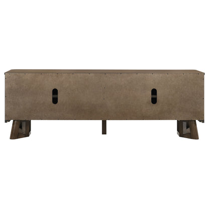 Trotter 71-inch 4-Door Wood TV Stand Media Console Brown