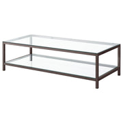 Trini Coffee and End Table Set Black Nickel