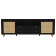 Arini Rattan Cane 2-door TV Stand Media Console