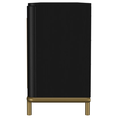 Consola multimedia con soporte para TV de 2 puertas Arini Rattan Cane