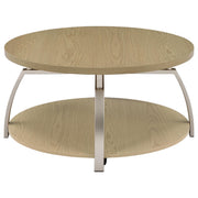 Dacre 3-piece Round Coffee and End Table Set Greige