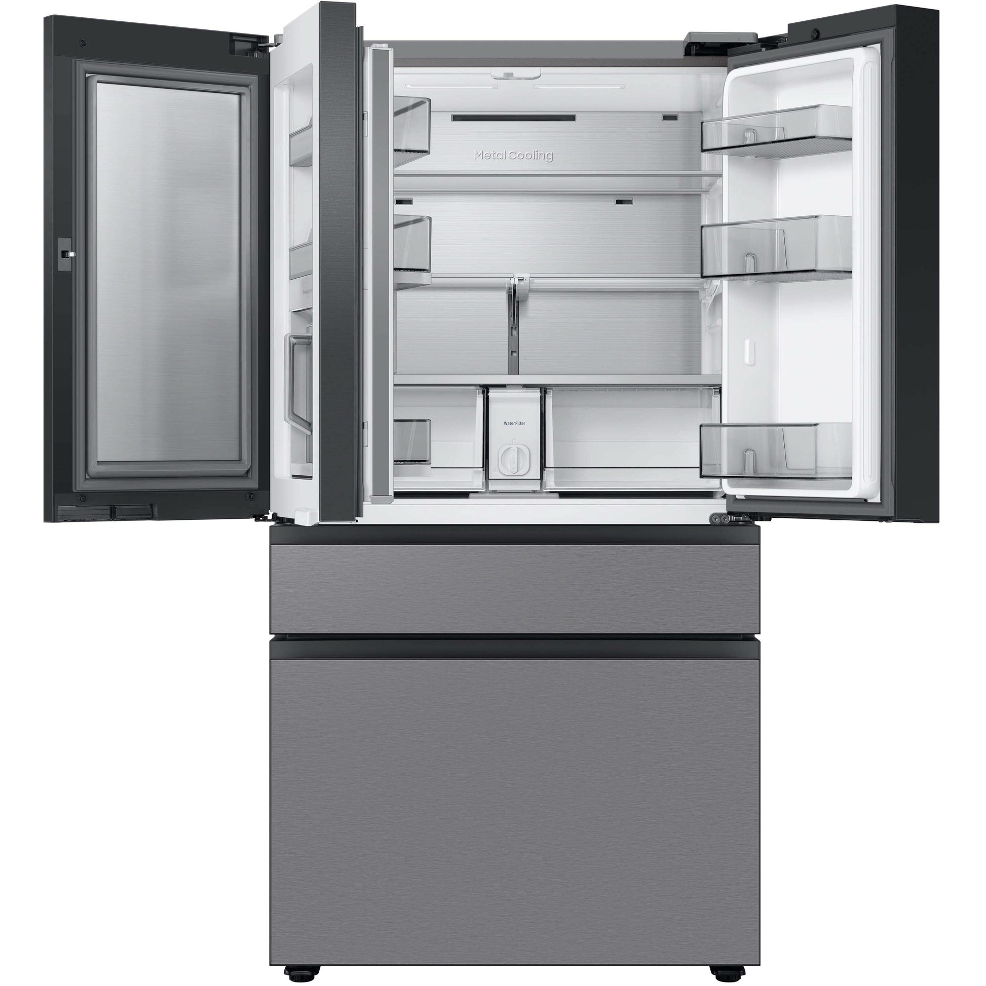 Samsung Bespoke 36-inch, 23 cu.ft. Counter-Depth 4-Door Refrigerator with Dual Ice Maker RF23BB8600QLAA IMAGE 4