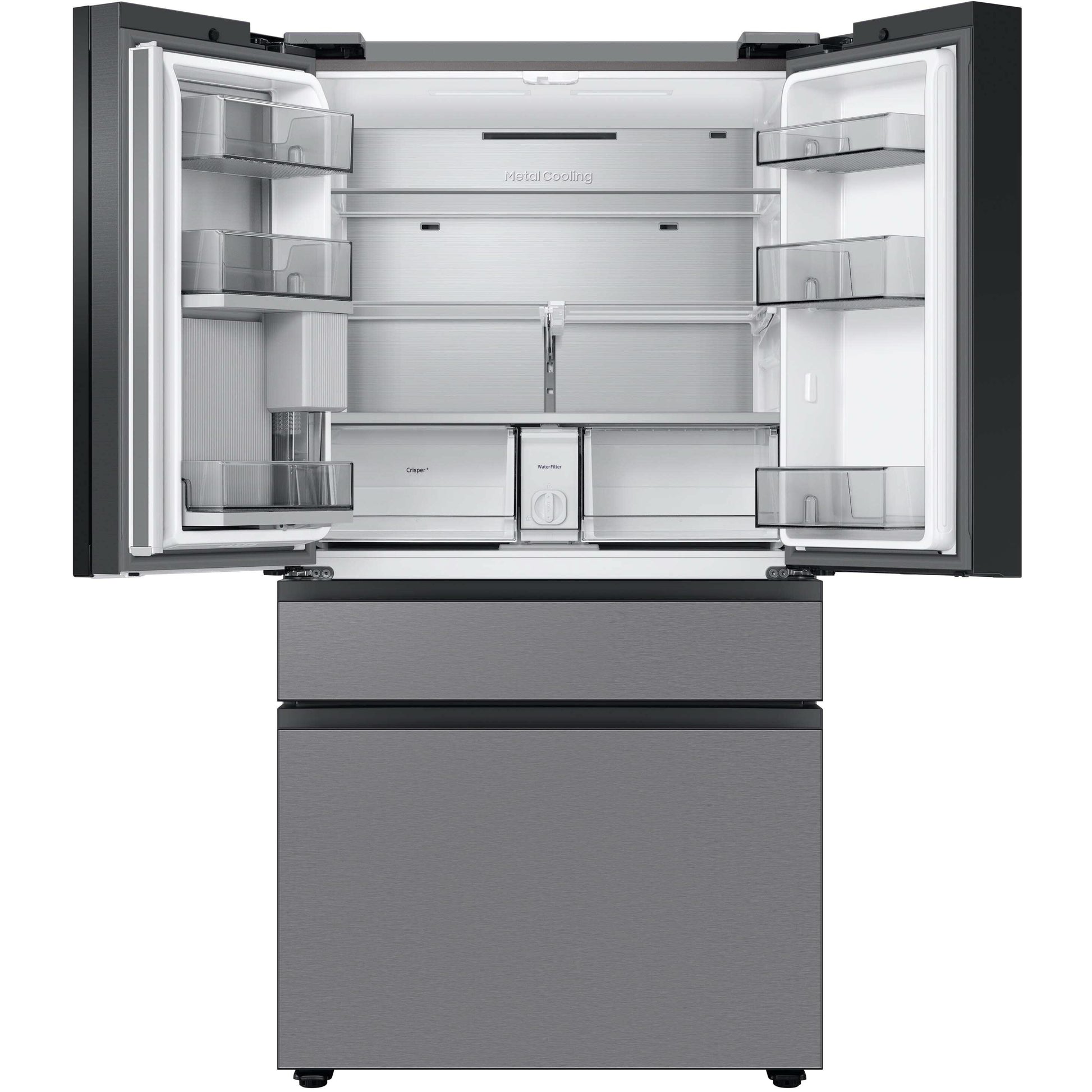 Samsung Bespoke 36-inch, 28.8 cu.ft. 4-Door Refrigerator with Dual Ice Maker RF29BB8600QLAA IMAGE 3