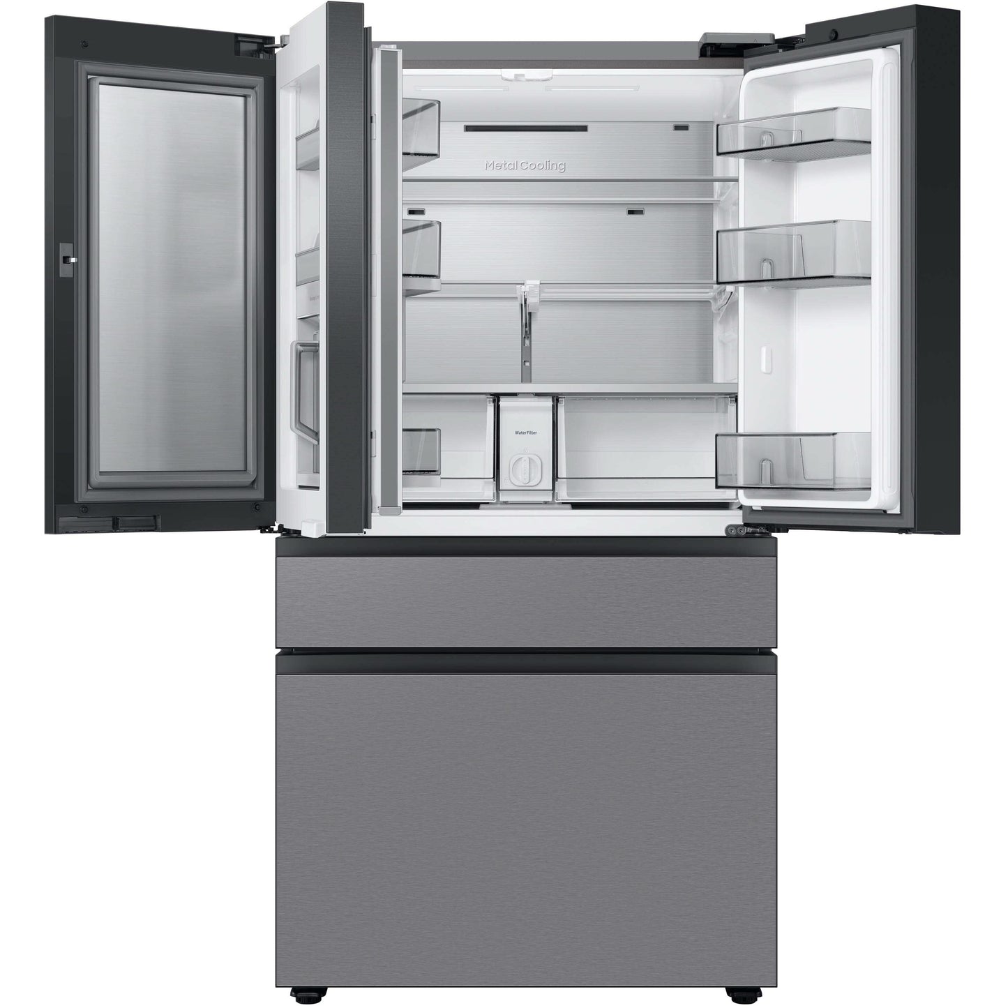 Samsung Bespoke 36-inch, 28.8 cu.ft. 4-Door Refrigerator with Dual Ice Maker RF29BB8600QLAA IMAGE 4