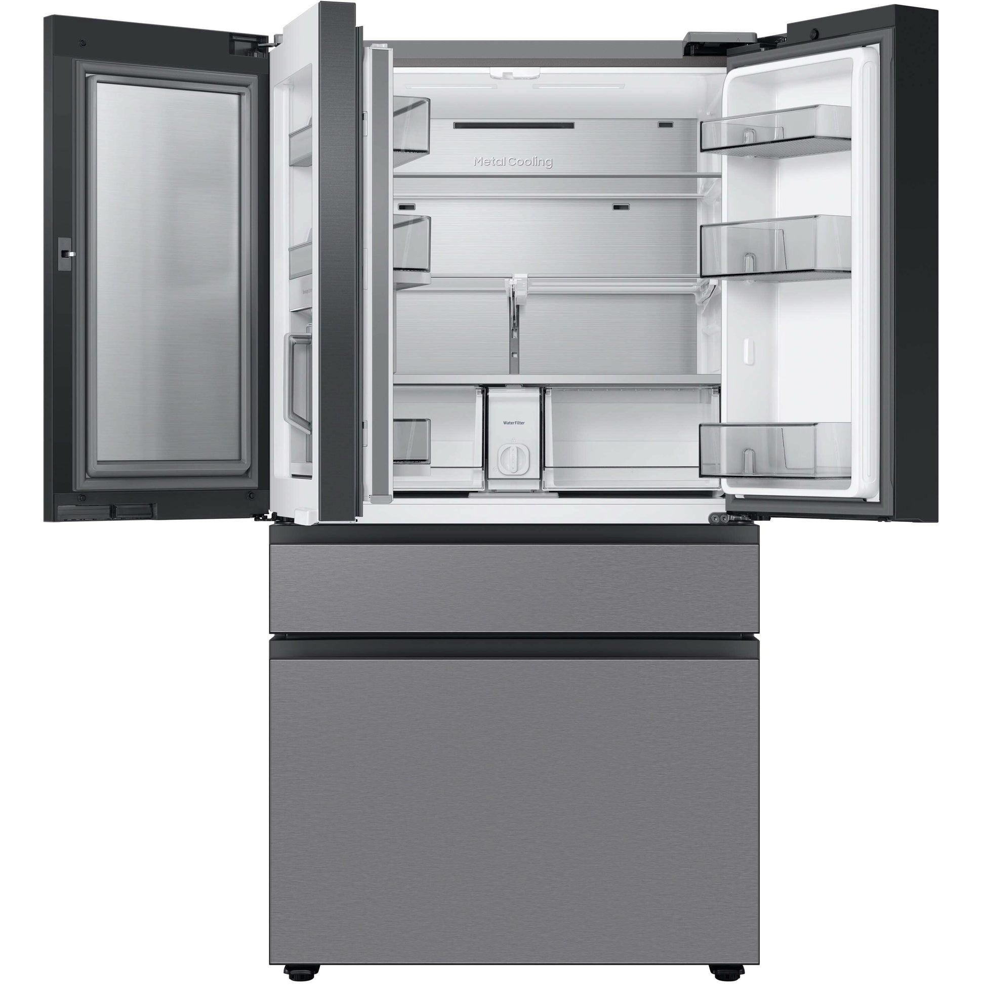 Samsung Bespoke 36-inch, 28.8 cu.ft. 4-Door Refrigerator with Dual Ice Maker RF29BB8600QLAA IMAGE 4
