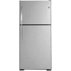 GE 33-inch, 21.9 cu.ft. Freestanding Top Freezer Refrigerator with Upfront Fresh Food Temperature Controls GTS22KYNRFS IMAGE 1