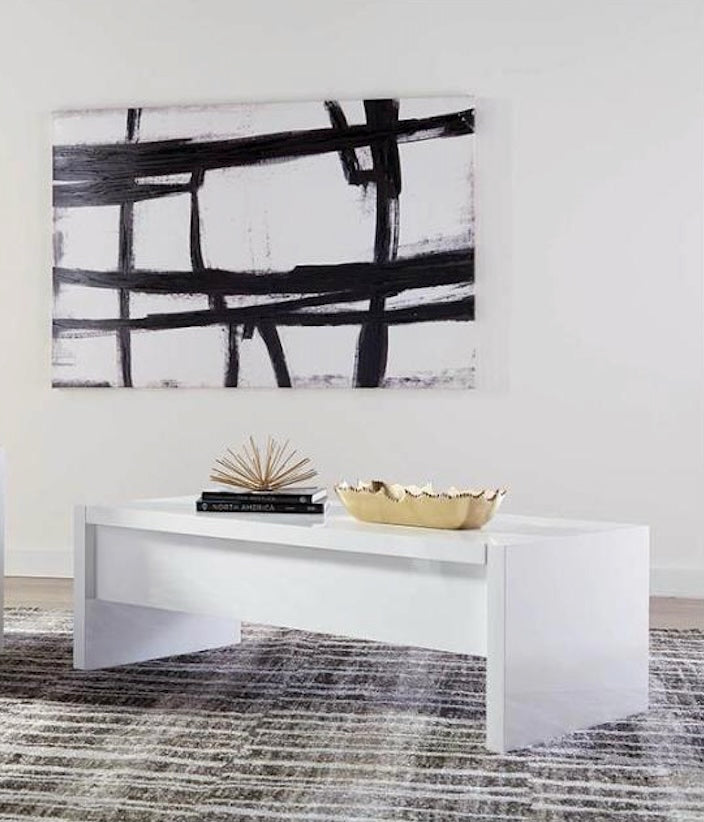 Minimalist White Coffee Table