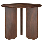 Juego de mesa de centro y auxiliar de madera maciza Dale marrón