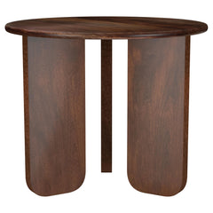 Juego de mesa de centro y auxiliar de madera maciza Dale marrón
