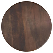 Juego de mesa de centro y auxiliar de madera maciza Dale marrón