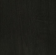 Mesa auxiliar redonda Dacre con tablero de madera de ingeniería, color carbón oscuro
