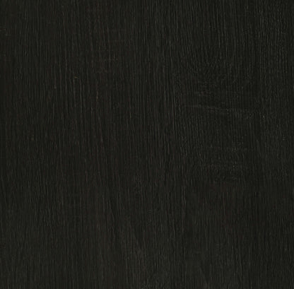 Mesa de centro redonda Dacre con tablero de madera de ingeniería, color carbón oscuro