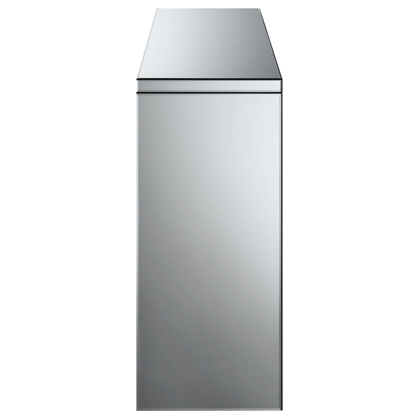 Consola de entrada de acrílico con espejo Gillian, color plateado