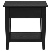 Lindenton 1-drawer Wood Occasional Side End Table Black