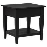 Lindenton 2-piece Wood Lift-Top Coffee and End Table Set Black