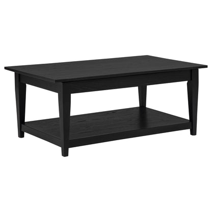 Lindenton 2-piece Wood Lift-Top Coffee and End Table Set Black