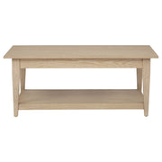 Lindenton 2-piece Wood Lift-Top Coffee and End Table Set Blonde