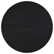 Sweeney 2-piece Round Wood Occasional Nesting Table Set Black