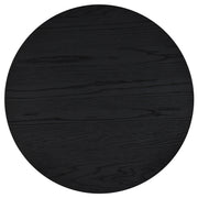 Sweeney 24-inch Round Wood Occasional Side End Table Black