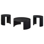 Sweeney 3-piece Coffee and End Occasional Table Set Black