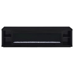 Deiter 79-inch TV Stand Fireplace Media Console Black