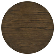 Sweeney 24-inch Round Wood Occasional Side End Table Dark Walnut