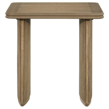 Adina Coffee Table Set Distressed Light Brown