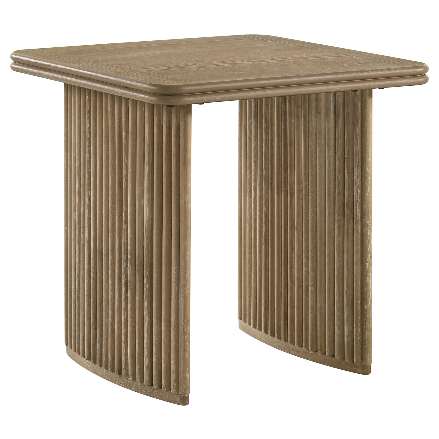 Adina Coffee Table Set Distressed Light Brown