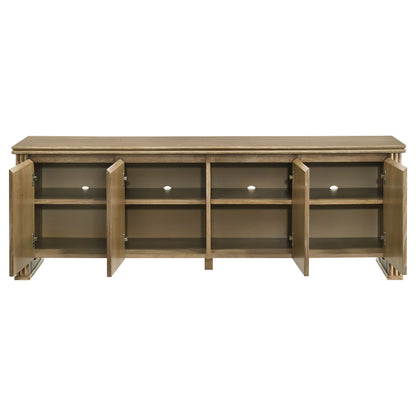 Adina 70-inch TV Stand Media Console Distressed Light Brown