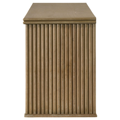 Adina 70-inch TV Stand Media Console Distressed Light Brown