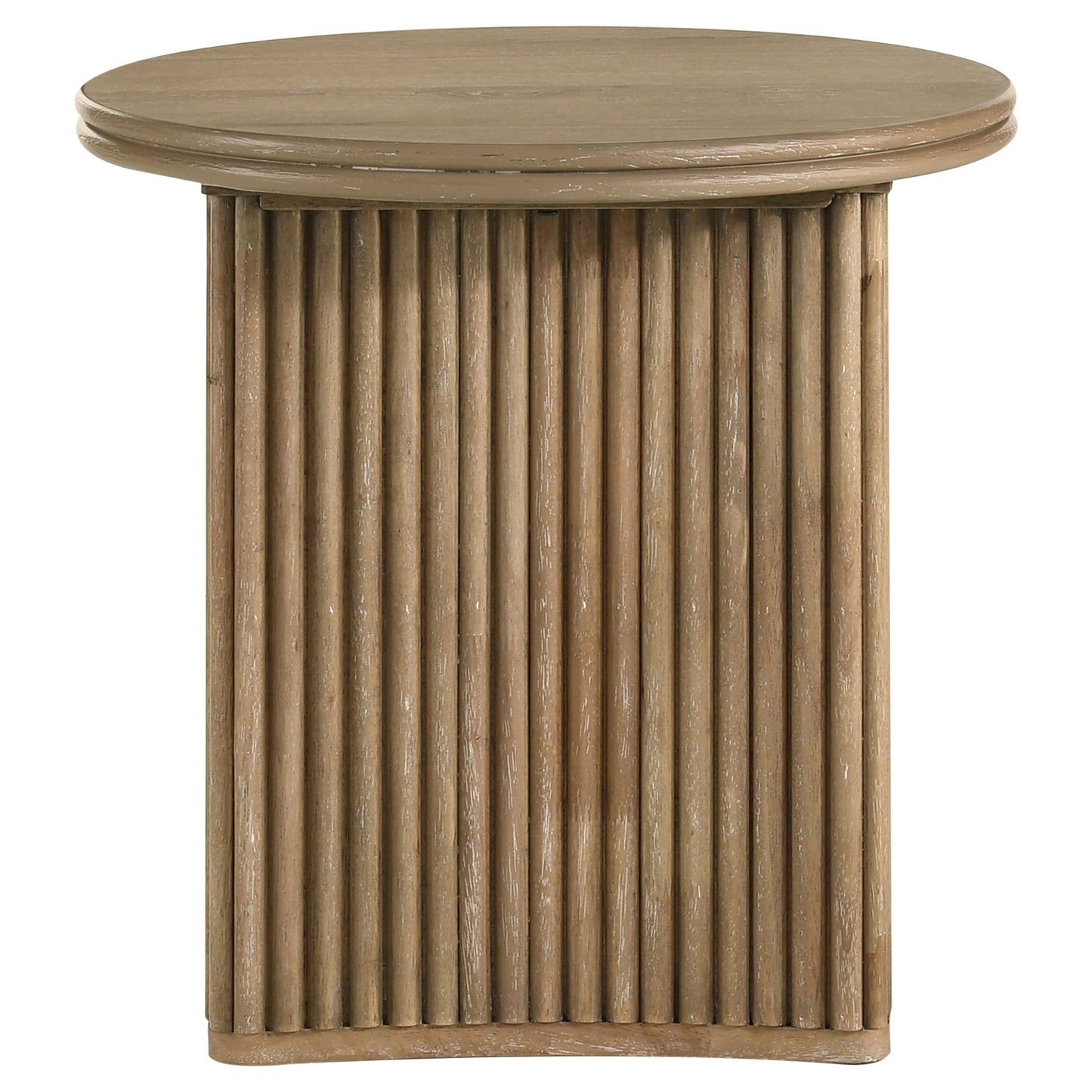 Adina Coffee Table Set Distressed Light Brown