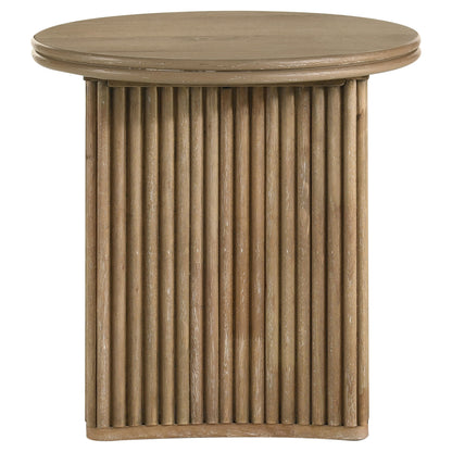 Adina Coffee Table Set Distressed Light Brown