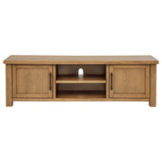 Beasley 2-Door 71-Inch Wood TV Stand Media Console Golden Oak