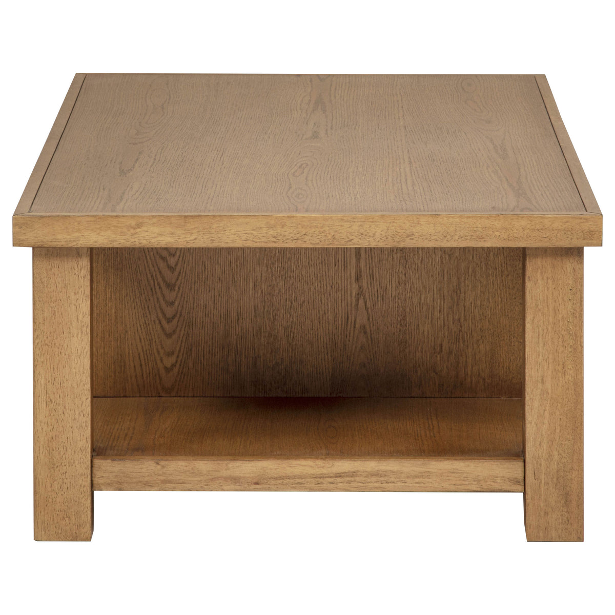 Beasley 4-Drawer Wood Coffee Table Golden Oak