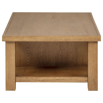 Beasley 4-Drawer Wood Coffee Table Golden Oak