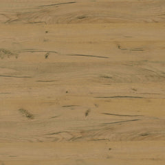 Mesa auxiliar de madera de ingeniería Fanning, roble dorado