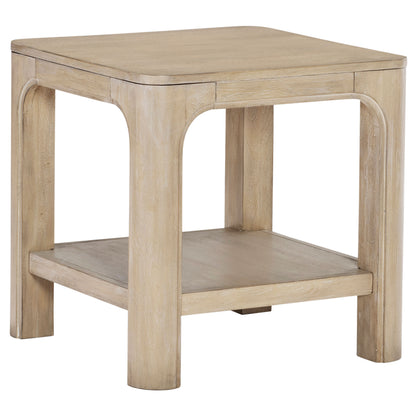 Solano Square Coffee Table Set Weathered Mango
