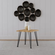 Zander Square Wood Top Coffee Table Natural Brown