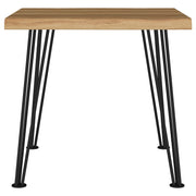 Zander Square Wood Top Coffee Table Natural Brown