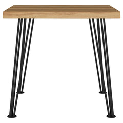 Zander Square Wood Top Coffee Table Natural Brown