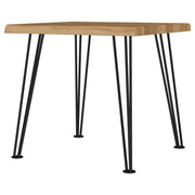 Zander Square Wood Top Coffee Table Natural Brown