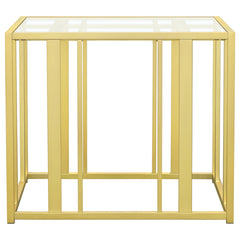 Adri 2-piece Coffee and End Table Set Matte Brass