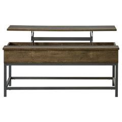 Mesa de centro elevable Byers Engineered Wood de roble marrón