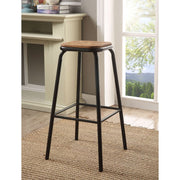 Scarus Bar Stool (Set of 2) - Natural & Black