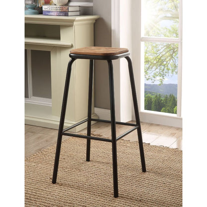 Scarus Bar Stool (Set of 2) - Natural & Black