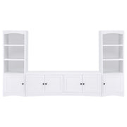 Soporte para TV Laughlin Entertainment Center de pino oscuro